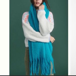 Anthropologie fringe blanket scarf